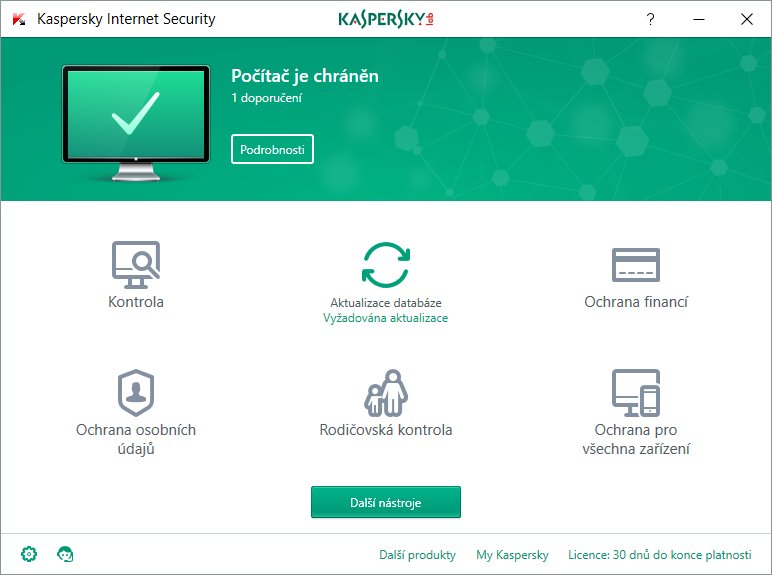 Kaspersky Internet Security 3x 1 rok Nová BOX - obrázek č. 1