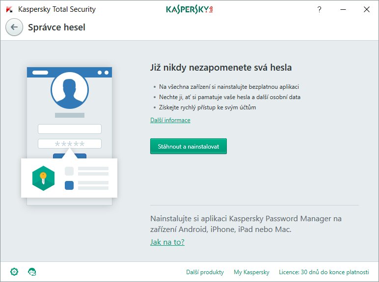 Kaspersky Total Security 2x 1 rok Obnova - obrázek č. 2