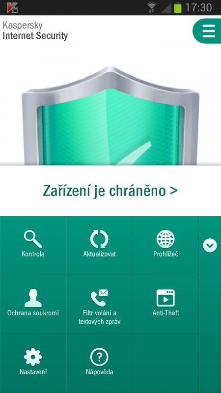 Kaspersky Internet Security Android 3x 1 rok Obnova - obrázek č. 2