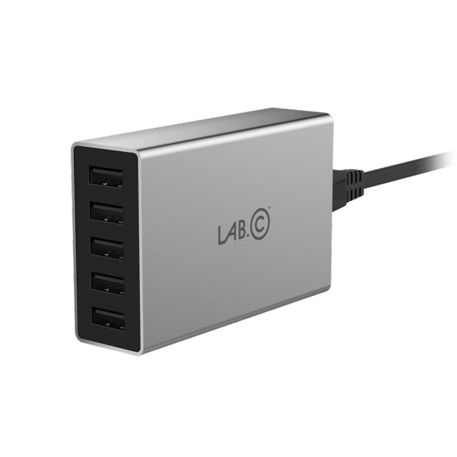 Lab.C X5 5Port USB Wall Charger - šedý - obrázek produktu