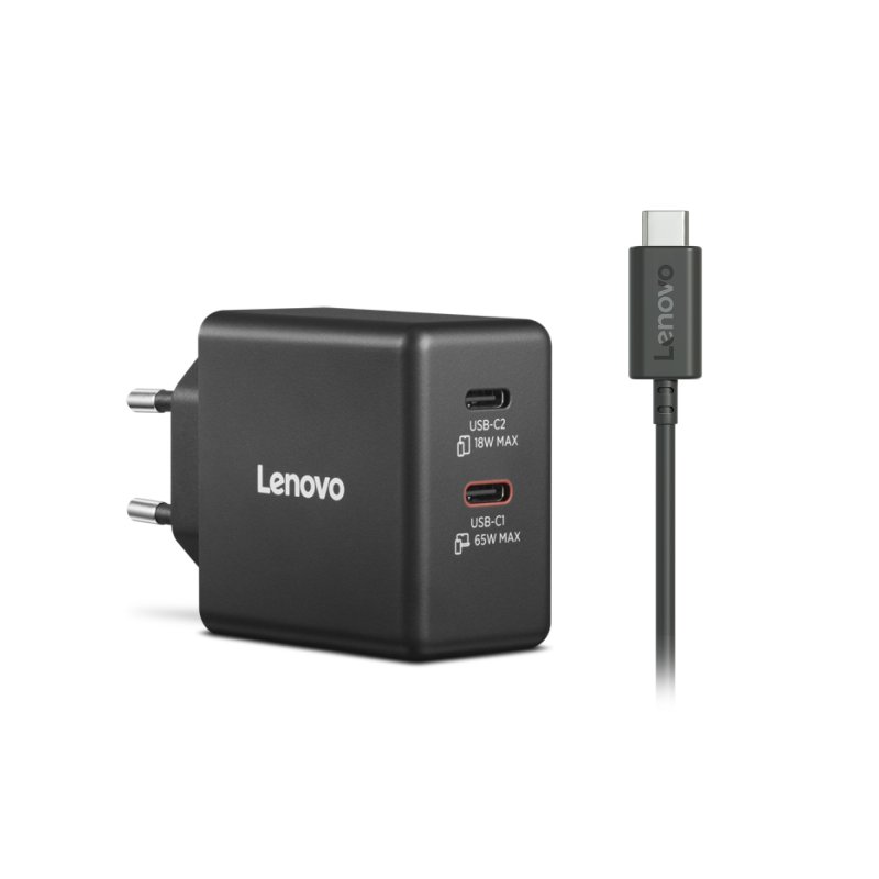 Lenovo Dual USB-C 65W GaN Charger - obrázek produktu