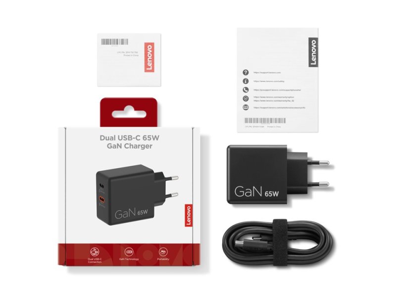 Lenovo Dual USB-C 65W GaN Charger - obrázek č. 6