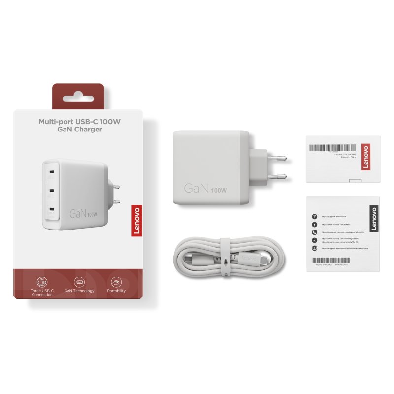 Lenovo Multi-port USB-C 100W GaN Charger - obrázek č. 8