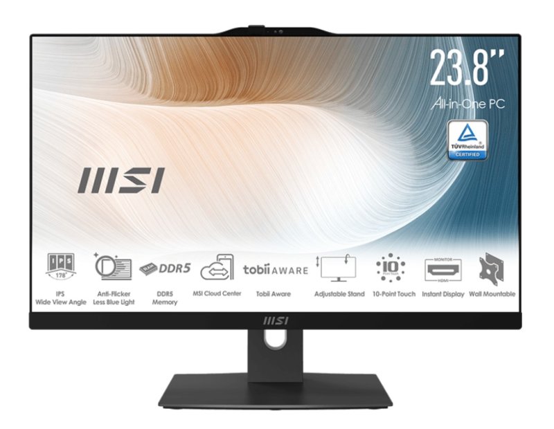 MSI Modern / AM242TP / 23,8" / FHD / T / 5-120U / 16GB / 512GB / Intel int / W11H / Černá - obrázek produktu