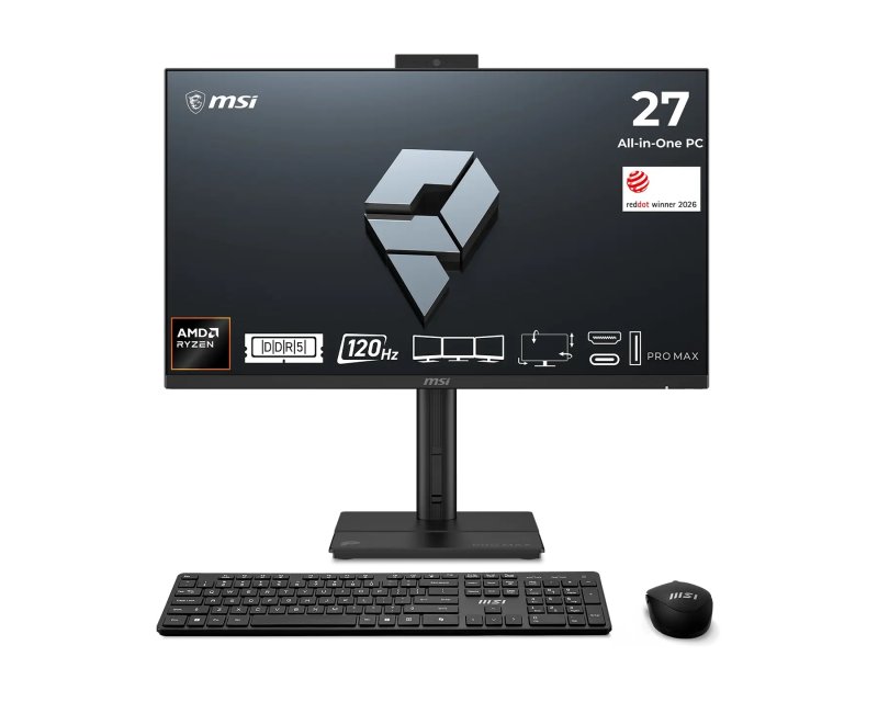 MSI PRO MAX / 27TP Z 8MG-002XEU / 27" / FHD / T / R7-255 / 16GB / 512GB / AMD int / bez OS / Černá - obrázek produktu