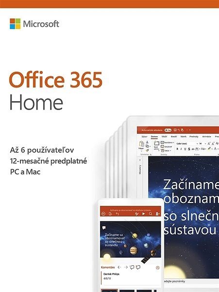 Office 365 Home 32-bit/ x64 Eng pronájem P4 - obrázek produktu