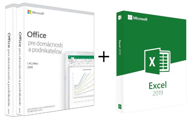 Office 2019 pro domácnosti a podnikatele SK, 2pk + Excel kniha zdarma - obrázek produktu