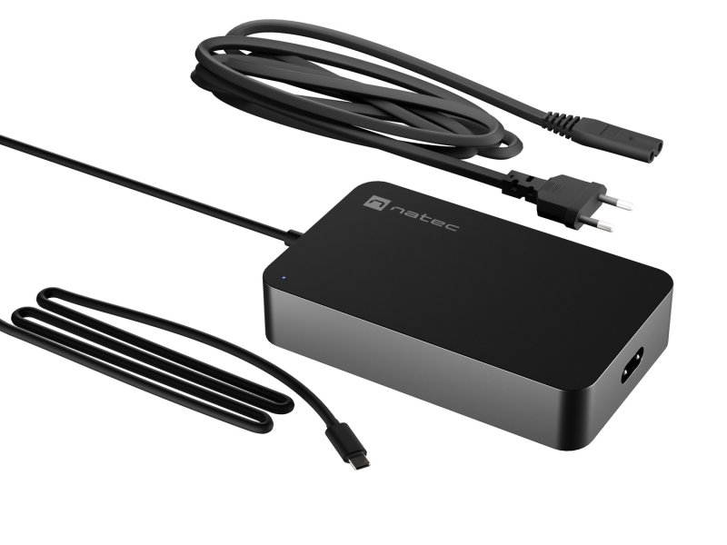 Nabíječka Natec GRAYLING 90W USB-C pro notebooky, tablety, smartphony - obrázek produktu