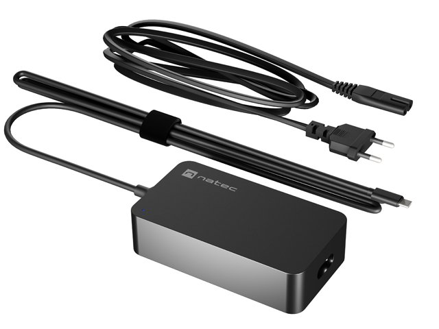 Nabíječka Natec GRAYLING GAN USB-C 65W pro notebooky, tablety, smartphony - obrázek produktu