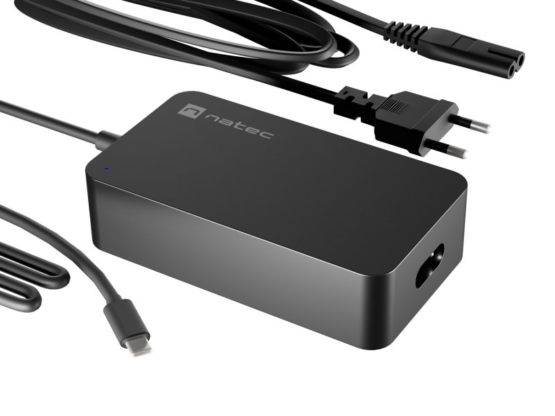 Nabíječka Natec GRAYLING GAN USB-C 65W pro notebooky, tablety, smartphony - obrázek č. 1