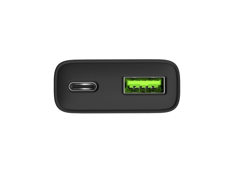Univerzální USB nabíječka Natec RIBERA GaN SLIM, 20 W, 1X USB-A + 1X USB-C, Černá - obrázek č. 3