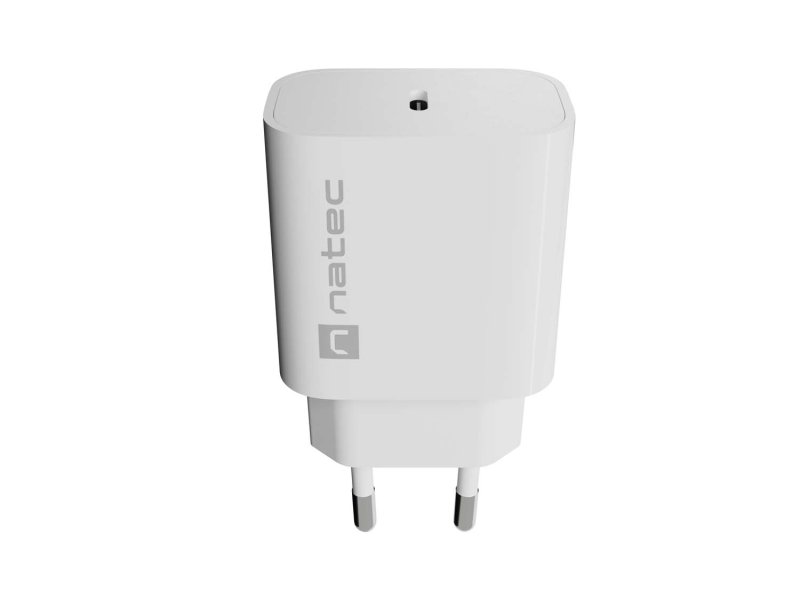 Universální nabíječka Natec RIBERA 20W, 1X USB-C, bílá - obrázek č. 3
