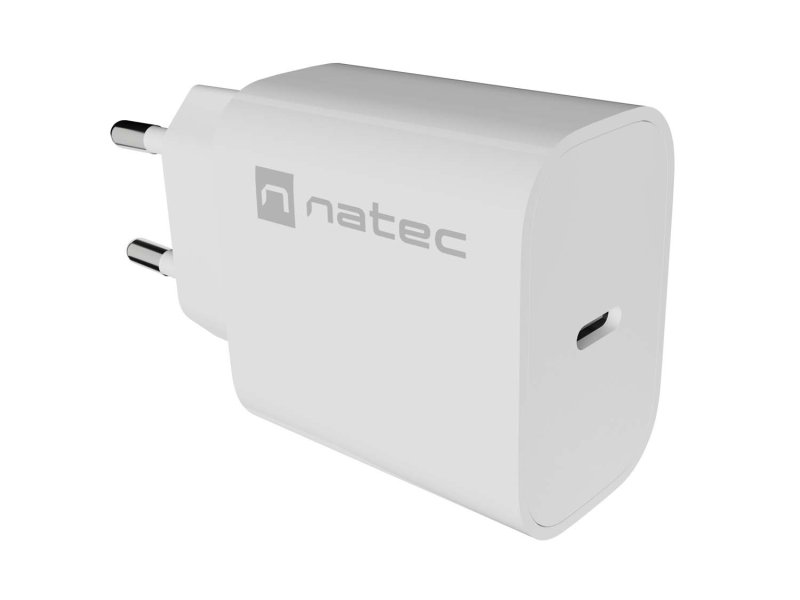 Universální nabíječka Natec RIBERA 20W, 1X USB-C, bílá - obrázek č. 5