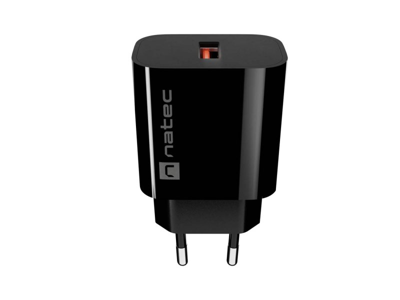 Universální nabíječka Natec RIBERA 18W, 1X USB-A,černá - obrázek č. 3