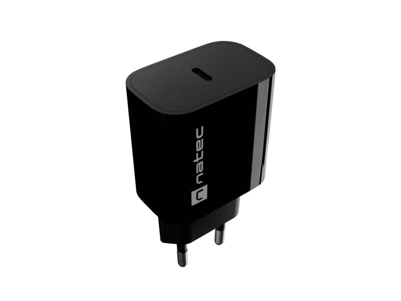 Universální nabíječka Natec RIBERA 20W, 1X USB-C, černá - obrázek produktu