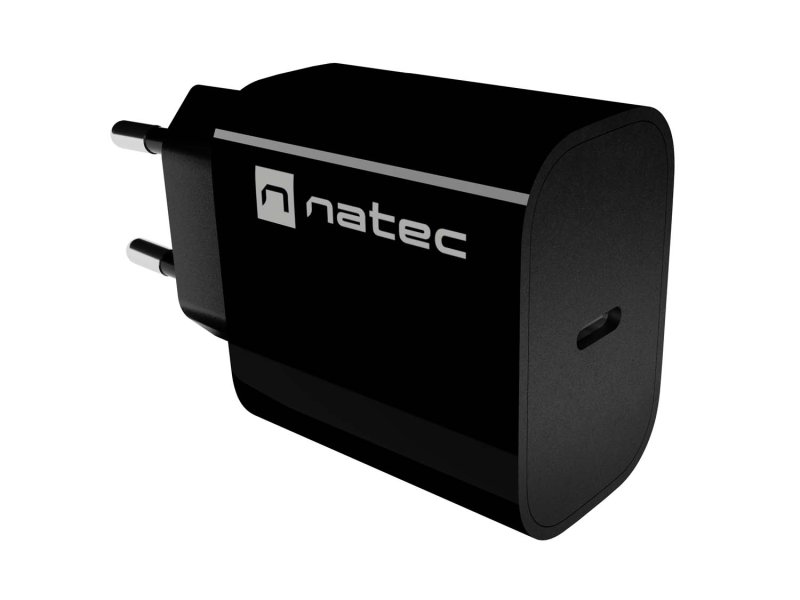 Universální nabíječka Natec RIBERA 20W, 1X USB-C, černá - obrázek č. 5
