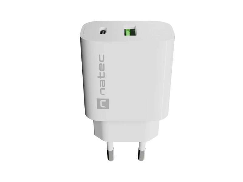 Univerzální nabíječka Natec RIBERA 20 W 1X USB-A + 1X USB-C, bílá - obrázek č. 3