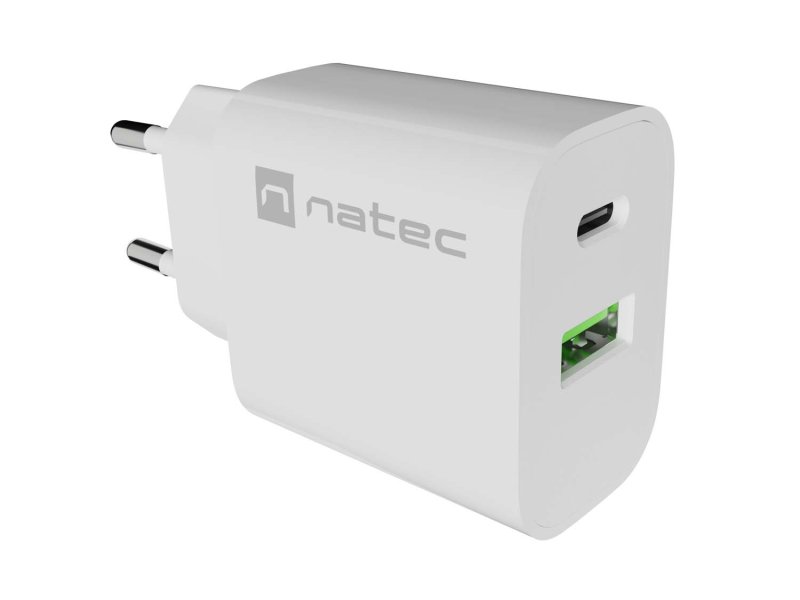 Univerzální nabíječka Natec RIBERA 20 W 1X USB-A + 1X USB-C, bílá - obrázek č. 5