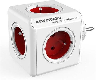 Zásuvka PowerCube ORIGINAL, Red, 5-ti rozbočka - obrázek produktu