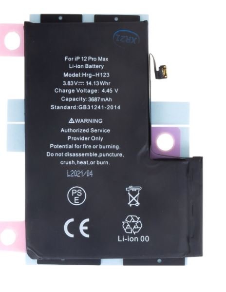 iPhone 12 Pro MAX Baterie 3687mAh Li-Ion (Bulk) - obrázek produktu