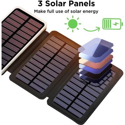 OUTXE EP300 Solární Dobíječ /  PowerBank 10000mAh - obrázek č. 1