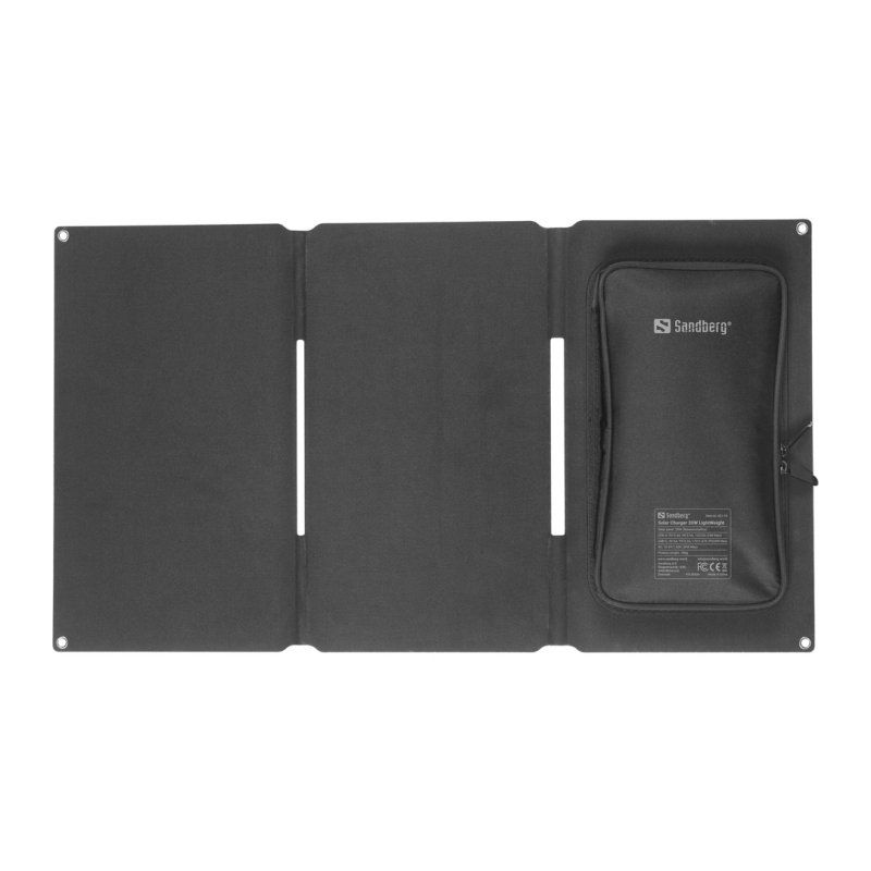 Sandberg Solar Charger 30W USB / USB-C / DC, skládací solární nabíječka, černá - obrázek č. 4