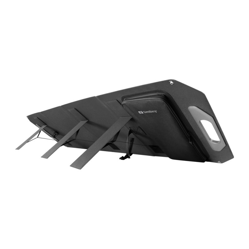 Sandberg Solar Charger 100W USB / USB-C / DC, skládací solární nabíječka, černá - obrázek č. 1