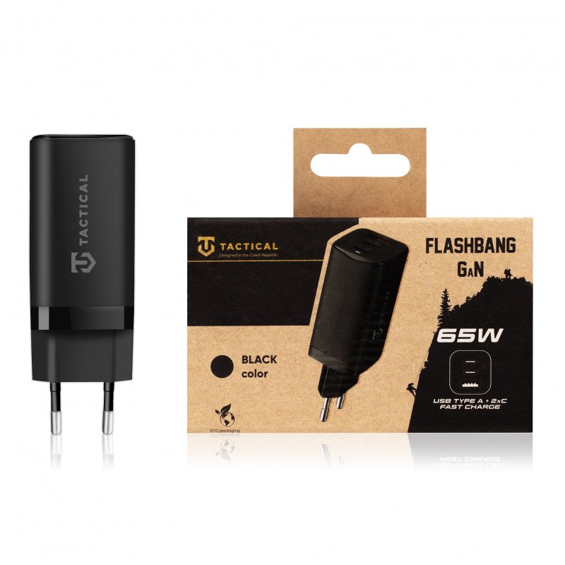 Tactical FlashBang GaN 65W Black - obrázek č. 3