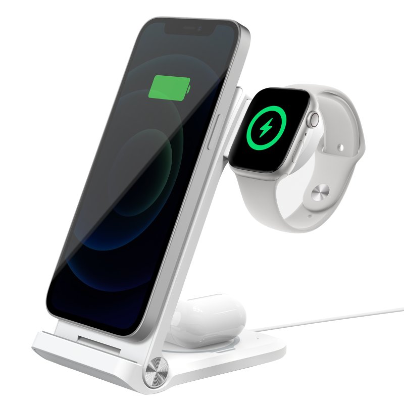 Nillkin PowerTrio 3v1 Bezdrátová Nabíječka MagSafe pro Apple Watch White (MFI) - obrázek č. 7