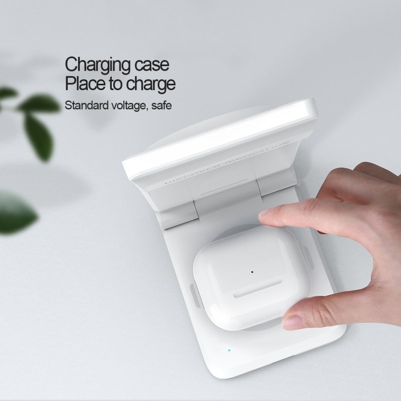 Nillkin PowerTrio 3v1 Bezdrátová Nabíječka MagSafe pro Samsung Watch White - obrázek č. 3