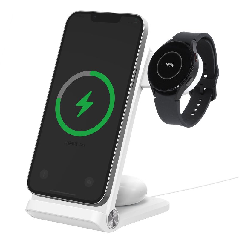 Nillkin PowerTrio 3v1 Bezdrátová Nabíječka MagSafe pro Samsung Watch White - obrázek č. 6