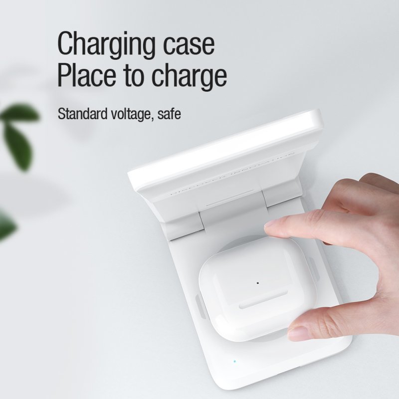 Nillkin PowerTrio 3v1 Bezdrátová Nabíječka pro Apple Watch White (MFI) - obrázek č. 4