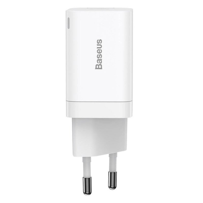 Baseus CCSUPP-E02 Super Si Quick Nabíječka USB + USB-C 30W White - obrázek č. 2