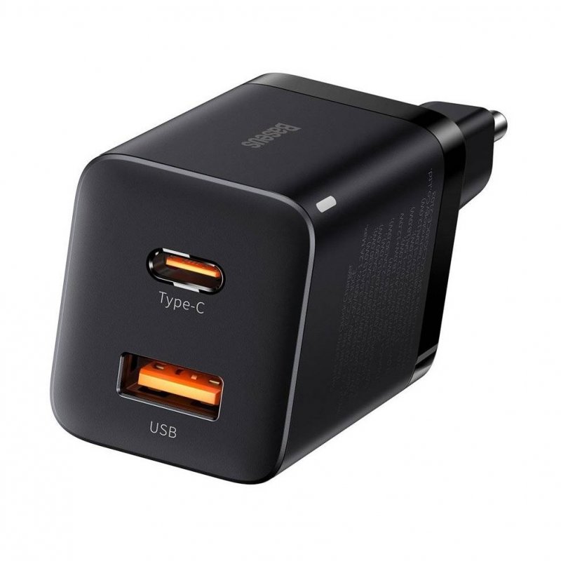 Baseus CCSUPP-E01 Super Si Quick Nabíječka USB + USB-C 30W Black - obrázek produktu