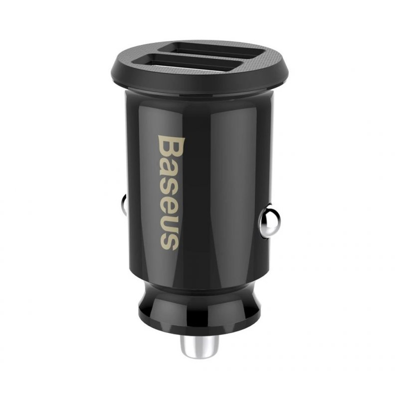 Baseus CCALL-ML01 Grain Nabíječka do Auta 15.5W 2x USB Black - obrázek produktu