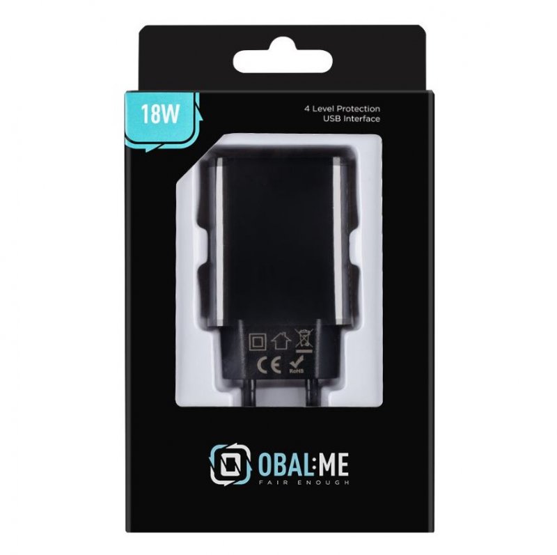 OBAL:ME Cestovní Nabíječka USB-A 18W Black - obrázek č. 1