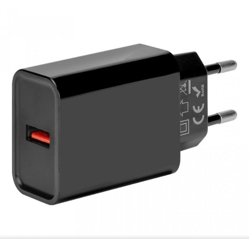 OBAL:ME Cestovní Nabíječka USB-A 18W Black - obrázek produktu