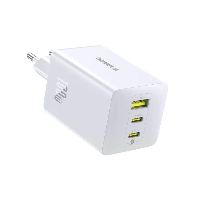 Baseus EnerFill FE11 Fast Nabíječka USB-A + USB-C + USB-C 100W Moon White - obrázek produktu