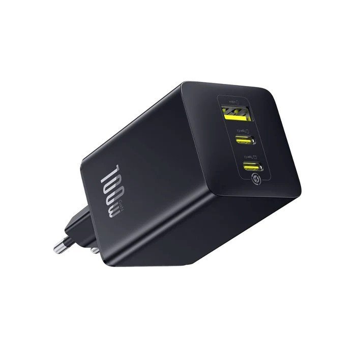 Baseus EnerFill FE11 Fast Nabíječka USB-A + USB-C + USB-C 100W Cosmic Black - obrázek č. 3