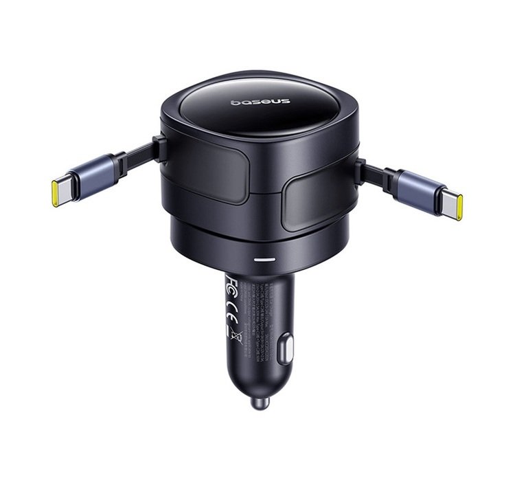 Baseus Enjoyment Max Nabíječka do Auta USB-C / USB-C 60W Cosmic Black - obrázek č. 5
