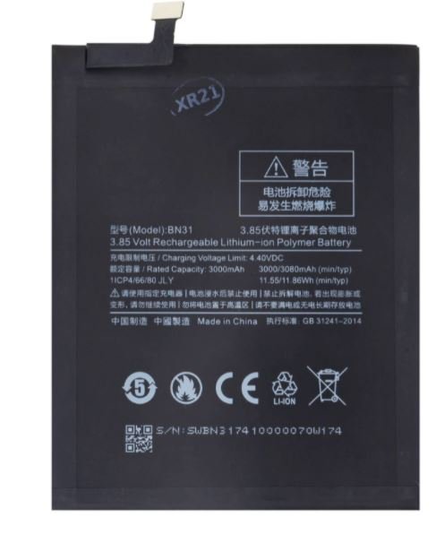 Xiaomi BN31 Baterie 3080mAh (OEM) - obrázek produktu