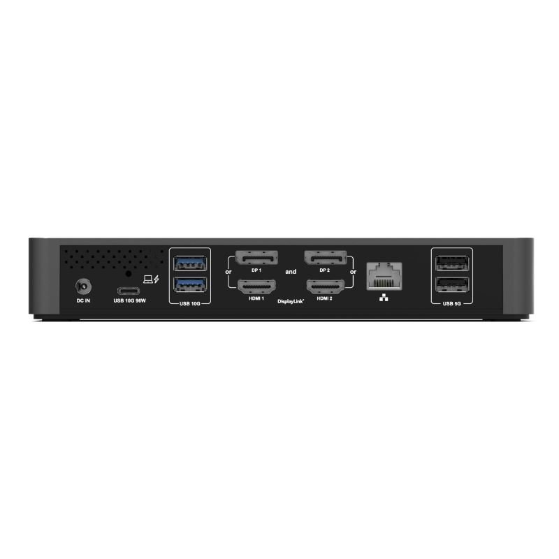 PORT CONNECT Univerzální dokovací stanice USB-C, 2× 4K, HDMI  /  DisplayPort - obrázek č. 1