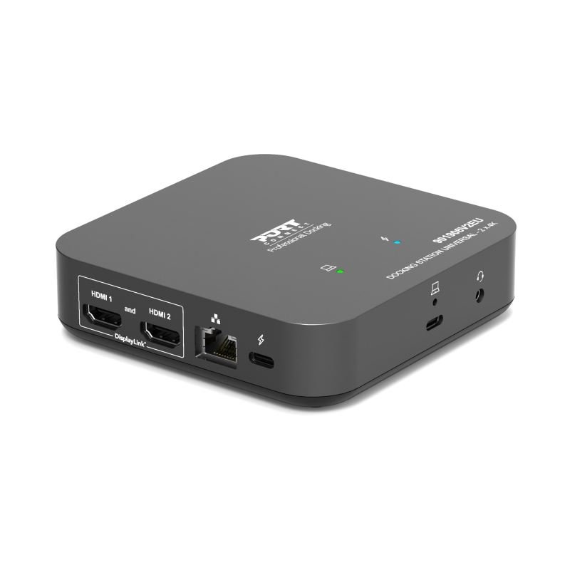 PORT CONNECT Univerzální kancelářská dokovací stanice USB-C, 2× 4K, HDMI - obrázek produktu