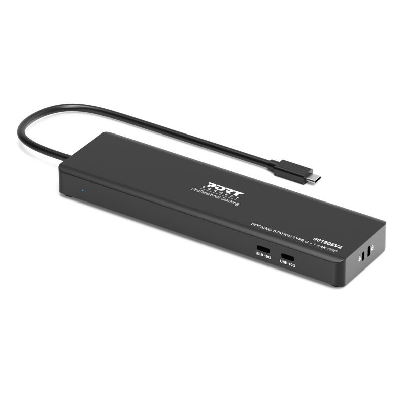 PORT CONNECT Univerzální cestovní dokovací stanice USB-C, 1× 4K  /  3× Full HD - obrázek č. 1
