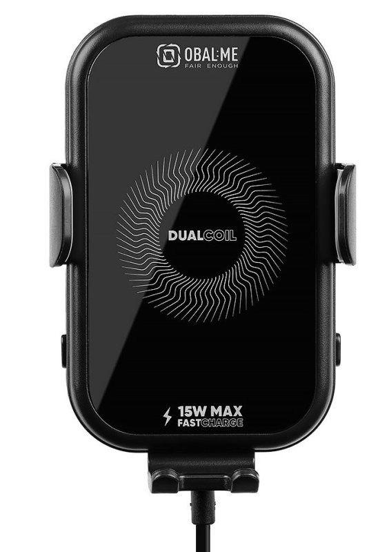 OBAL:ME GravCharger Bezdrátový Nabíjecí Držák do Auta 15W Black - obrázek č. 1