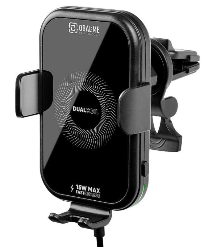OBAL:ME GravCharger Bezdrátový Nabíjecí Držák do Auta 15W Black - obrázek č. 2