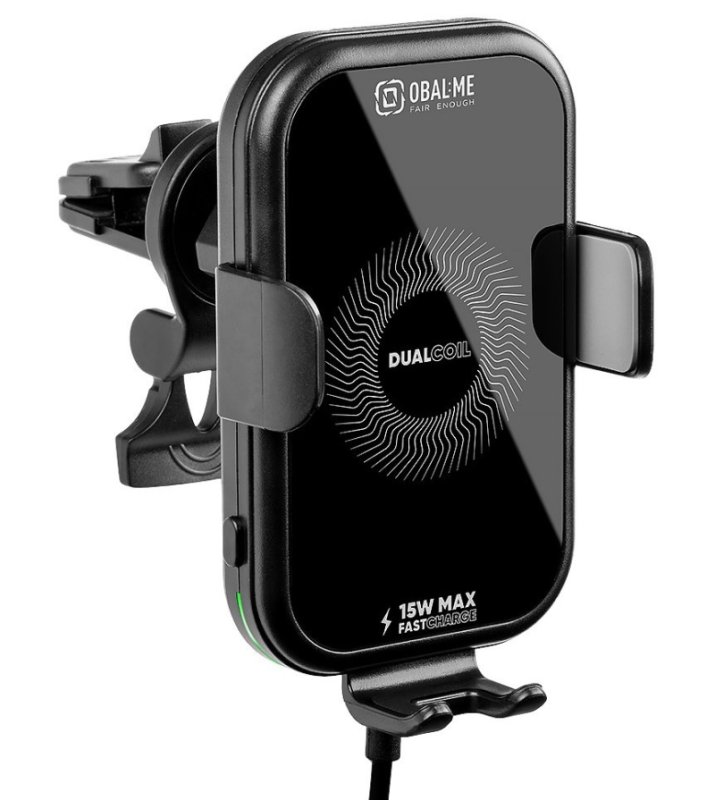 OBAL:ME GravCharger Bezdrátový Nabíjecí Držák do Auta 15W Black - obrázek produktu