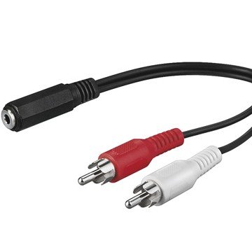 PremiumCord Kabel Jack 3.5mm-2xCINCH F/ M 1,5m - obrázek produktu