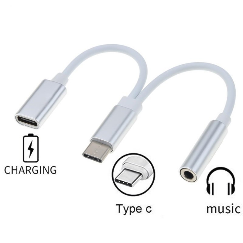 PremiumCord Převodník USB-C na audio konektor jack 3,5mm female + USB typ C konektor pro nabíjení - obrázek produktu
