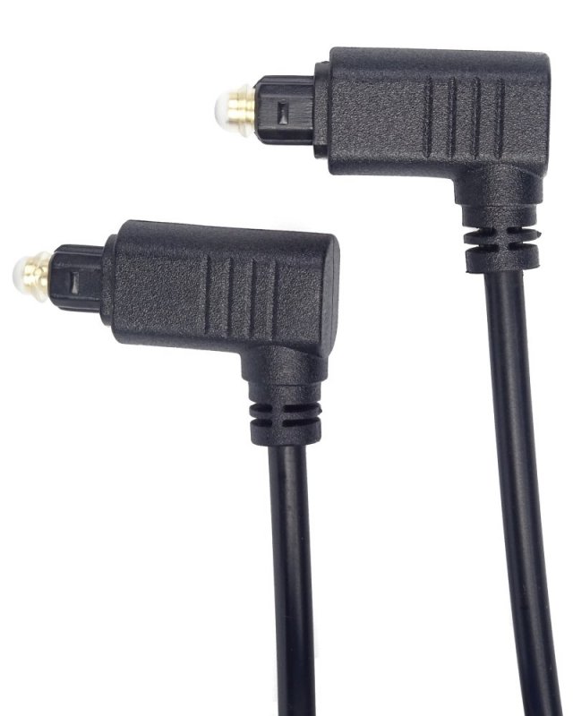 PremiumCord Kabel Toslink 90° - Toslink 90°, tloušťka kabelu:4.0mm, délka 1m - obrázek produktu